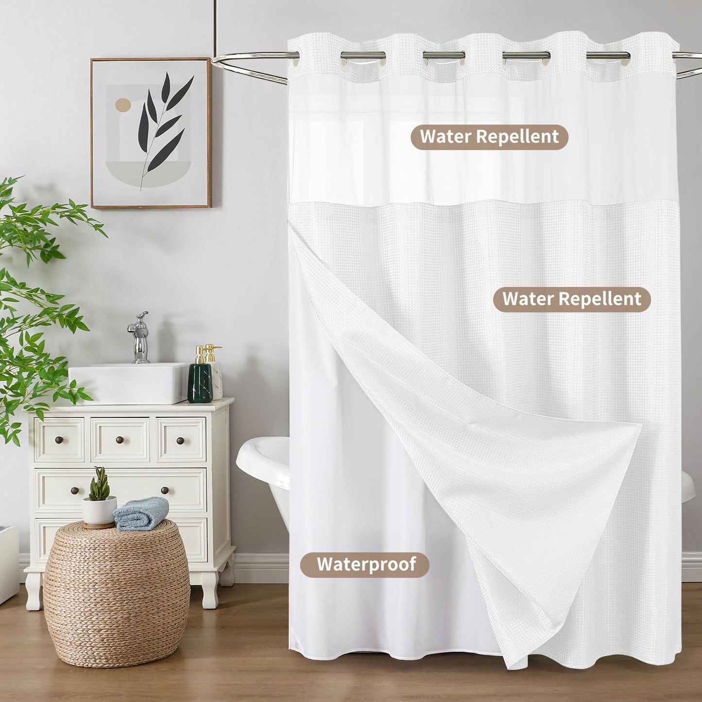 Elevate Your Morning Ritual with the Ultimate Hotel-Style Shower Curtain ✨