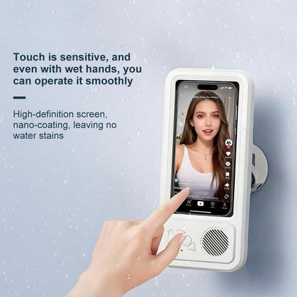 Waterproof Shower Phone Holder with Bluetooth Speaker