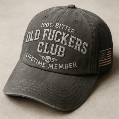 🔥 BUY 2 GET 1 FREE🧢 Own Your Attitude! Vintage 'Old F*ckers Club' Hat 😎🔥 Perfect Gag Gift with Bold Style! 🎁