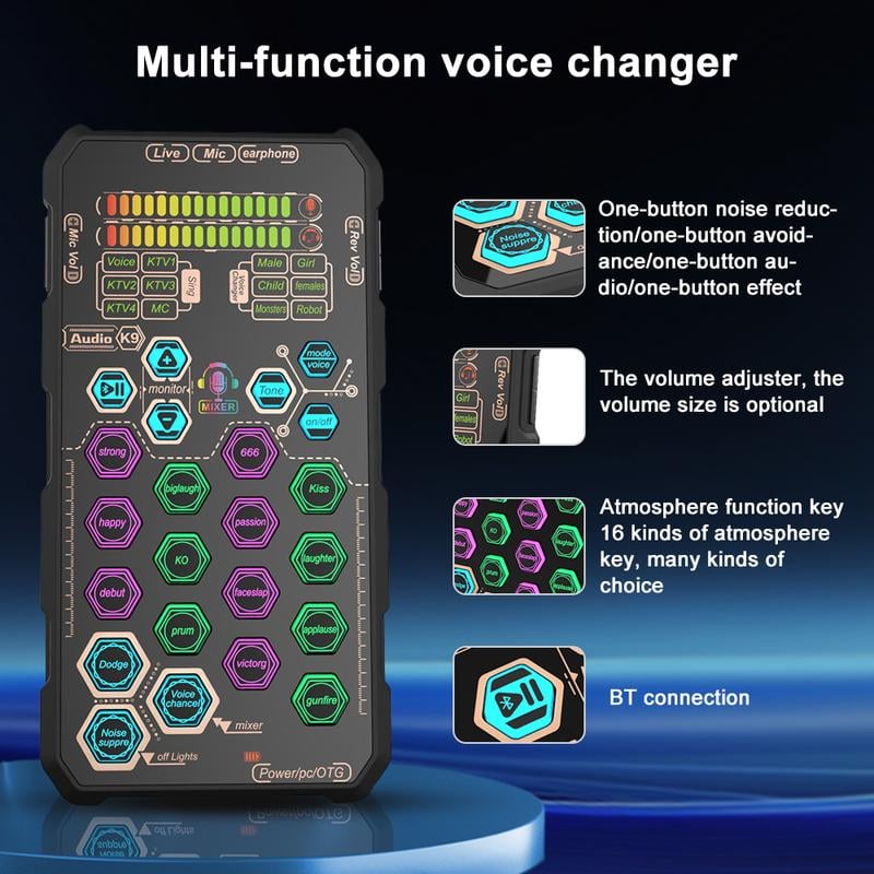 🔥Hot Sale 49% OFF🎤SK9 Small Handheld Sound Card Set