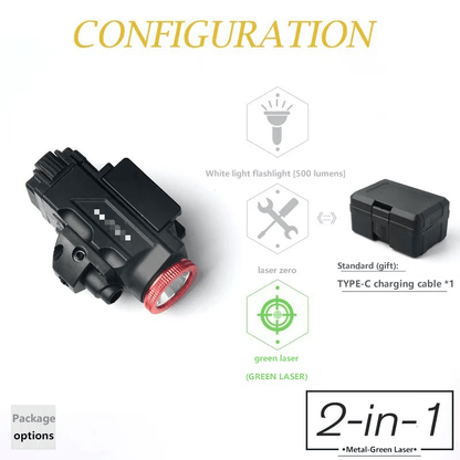 🔦 Professional Laser Tactical Flashlight Series | 500 Lumens | 160m Range