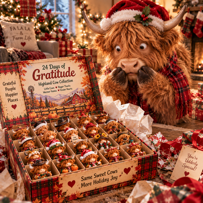 🤠🐮🎄 24 Days of Cowboy Christmas – Highland Cow Advent Calendar