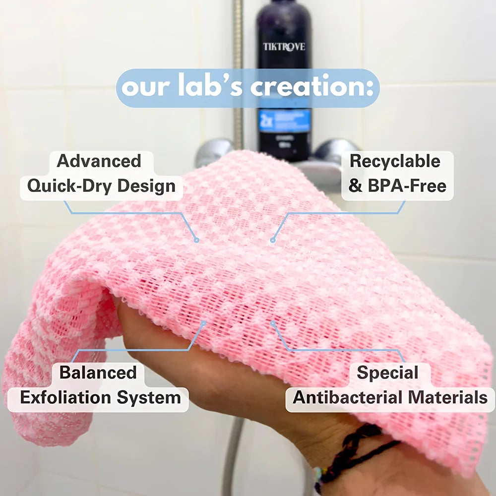 Exfoliating Antibacterial Shower Towel🧼
