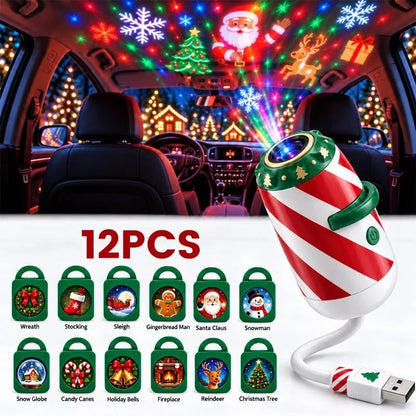 Merry Ride Christmas Car Projector Light