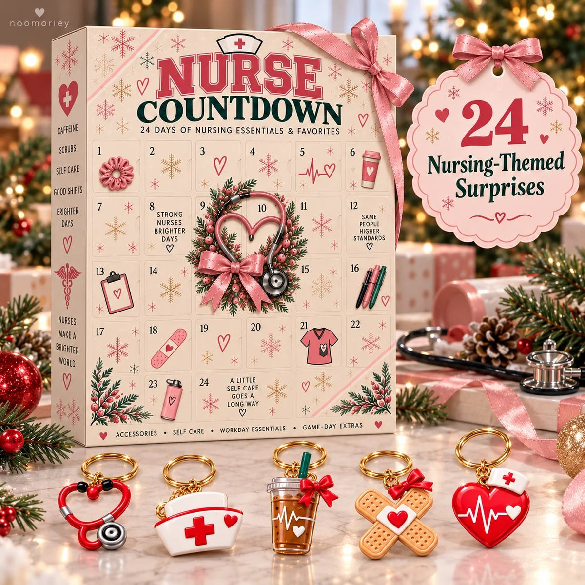 🎁 Nurse Advent - 24 Days of Surprises! One Door A Day, Different Design for Every Day