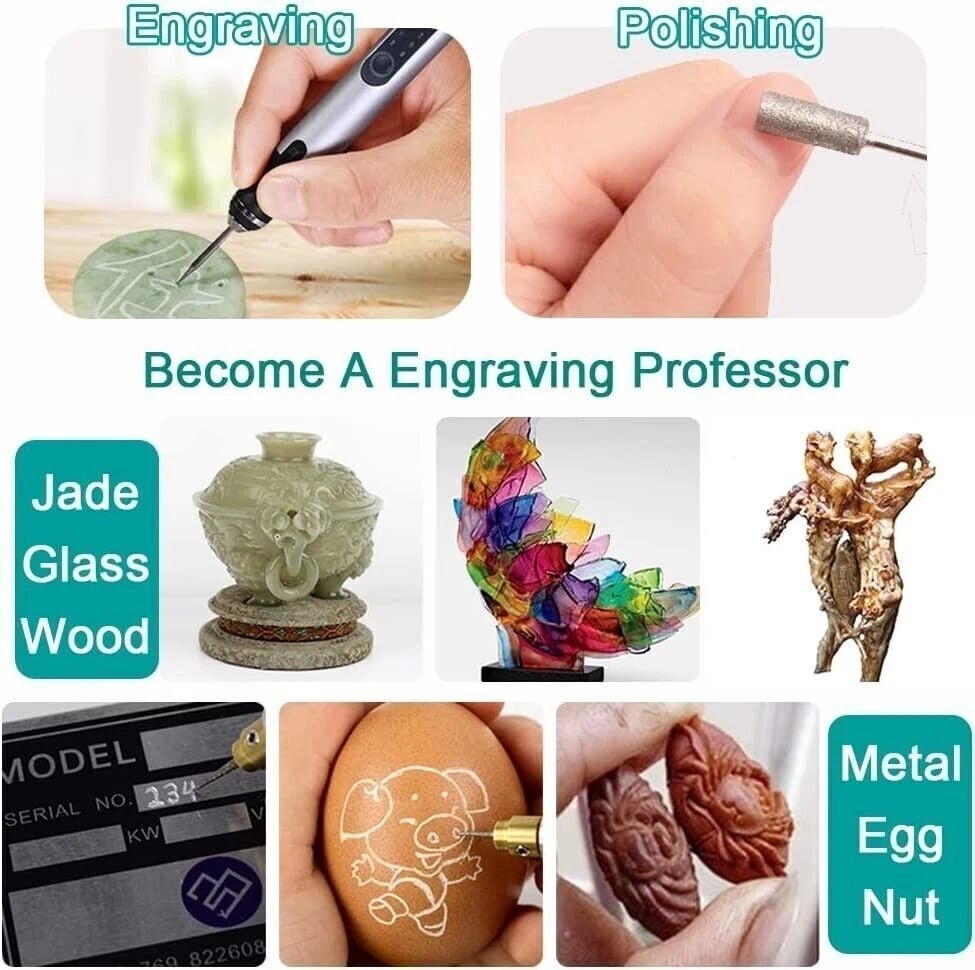 🔥HOT SALE 49% OFF💥✨The Customizer: Turn your creativity into something timeless – Engrave 50+ Surfaces - Beginner Friendly - Rechargeable - Free 30 Bits & Mastery Guide