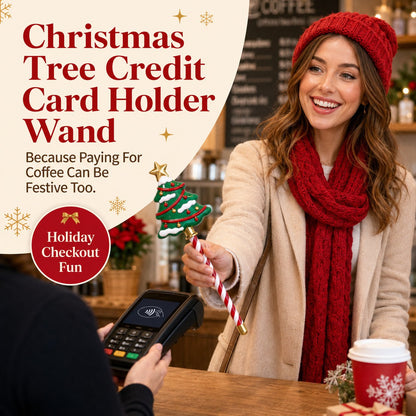 Christmas Tree Credit Card Holder Wand