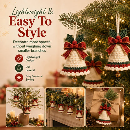 Crochet Christmas Bell Ornament