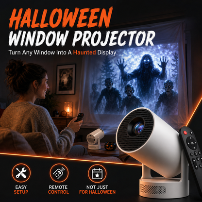 Halloween window projector