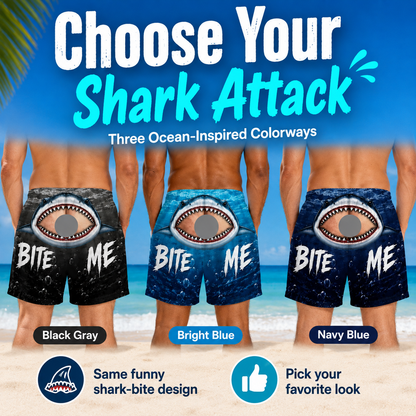 Shark Bite “Bite Me” Swim Trunks