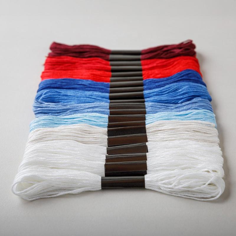 ⚡Hot Sales 49% OFF - 🎨🧵Red, White & Bloom Embroidery Kit