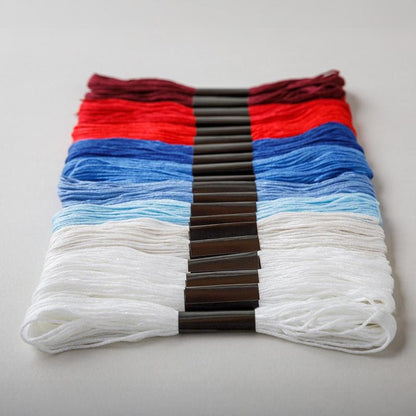 ⚡Hot Sales 49% OFF - 🎨🧵Red, White & Bloom Embroidery Kit