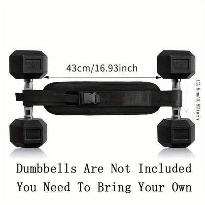 Adjustable Hip Thrust Belt for Dumbbells