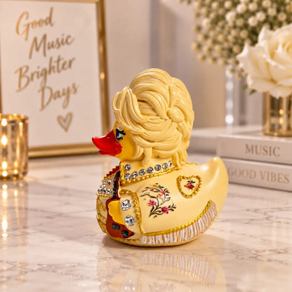 "Dolly Duck" resin figurine—inspired by a guitar-playing duck statue of a country music singer,