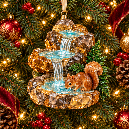Vintage Crystal Fountain Christmas Ornaments – 6-Piece Enchanted Water Fountain Collection | Elegant Holiday Decorations & Unique Christmas Gifts 🎄✨