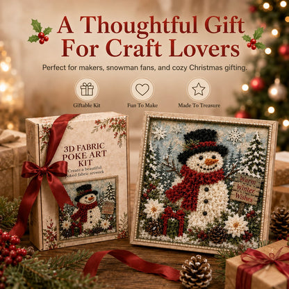 3D Snowman Christmas Art Kit
