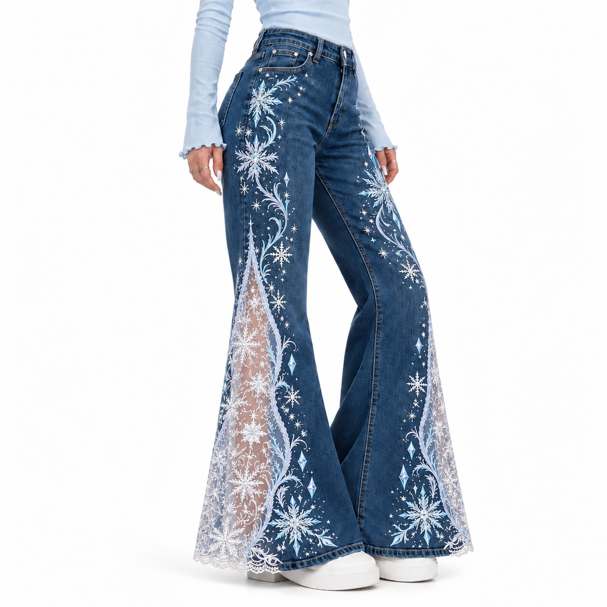 🔥Last Day 50% - 🏰✨The Princess Lace Jeans(📦Buy 2 Free Shipping)