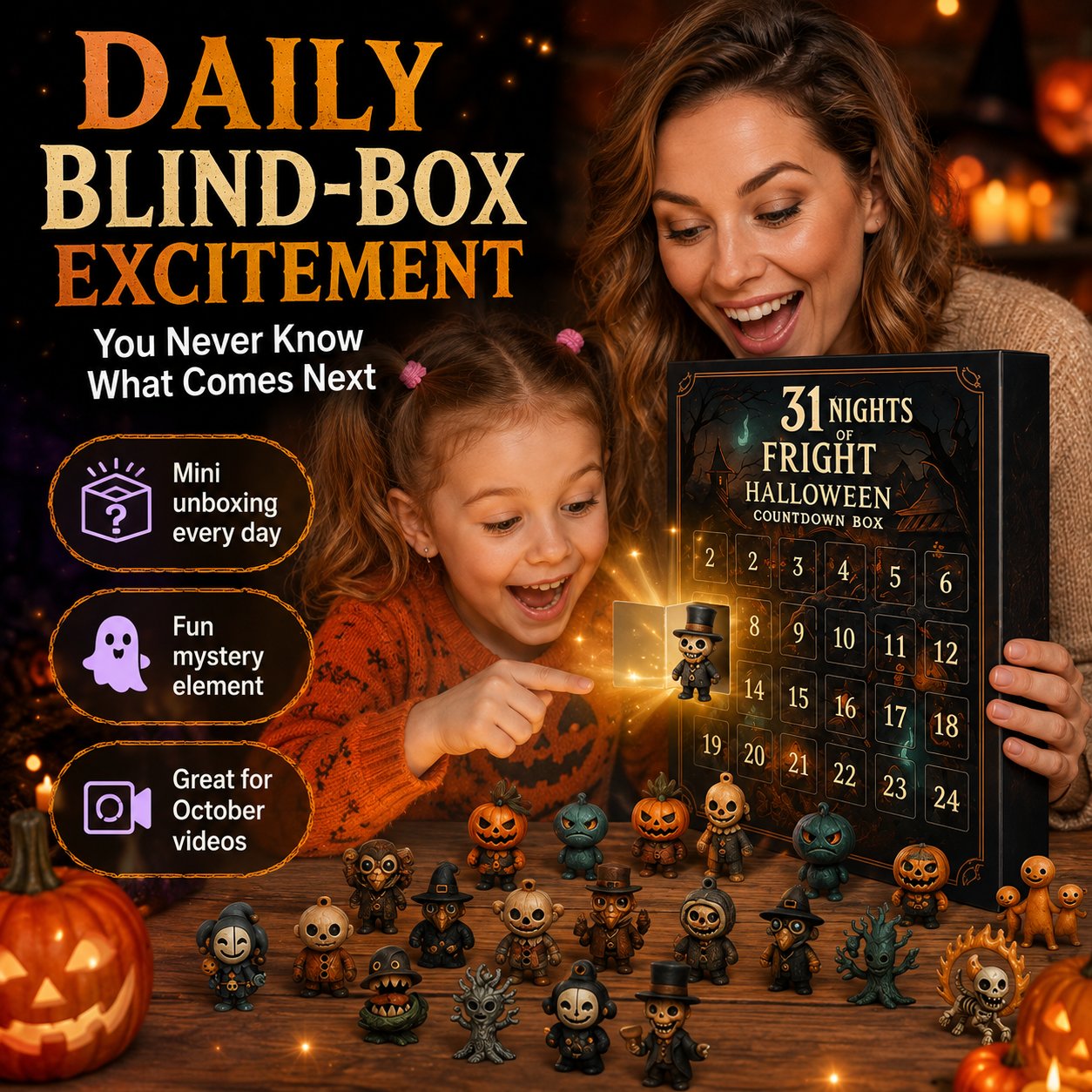 31 Nights of Fright Halloween Countdown Box