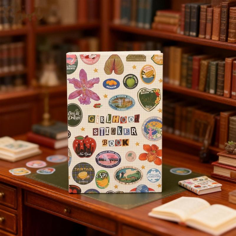 🏆35K+ SOLD! 🥳🎖️Vintage Girlhood Sticker Book – Cute Aesthetic Stick Notes 🎀✨