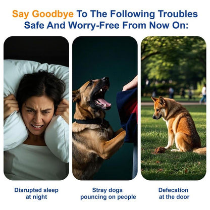 (🎁Last Day 49% OFF)🐶🔇Professional Sonic Emitters Dog Training Tool,Dog Bark Deterrent Device with LED Flashlight