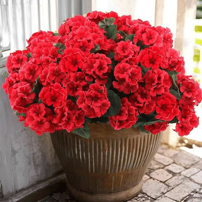 🔥Last Day 49% OFF--💐 UV Resistant Lifelike Artificial Geranium Flowers 💖