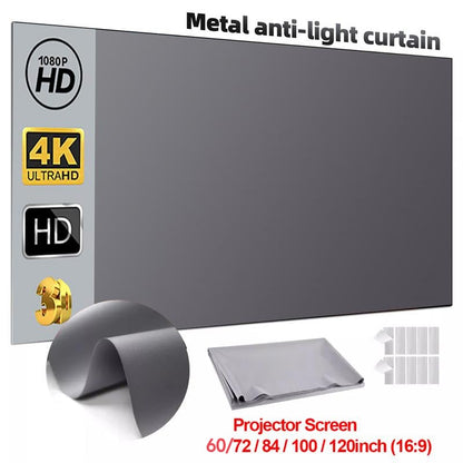 Anti-Light 4K Projector Screen (16:9)🎥✨