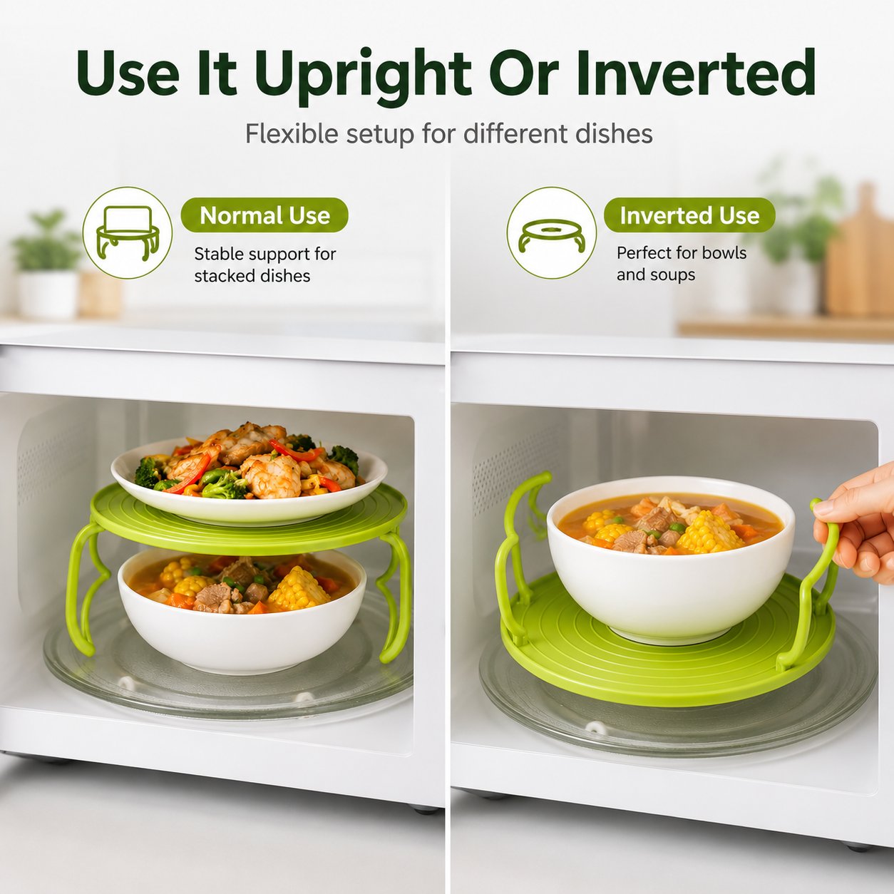 Microwave Multi-Level Heating Rack