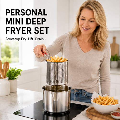 Multi-functional deep fryer home set