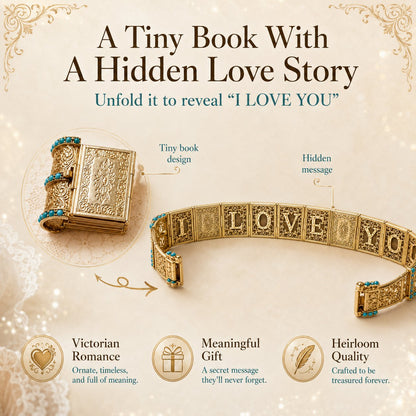Victorian Book “I Love You” Bracelet
