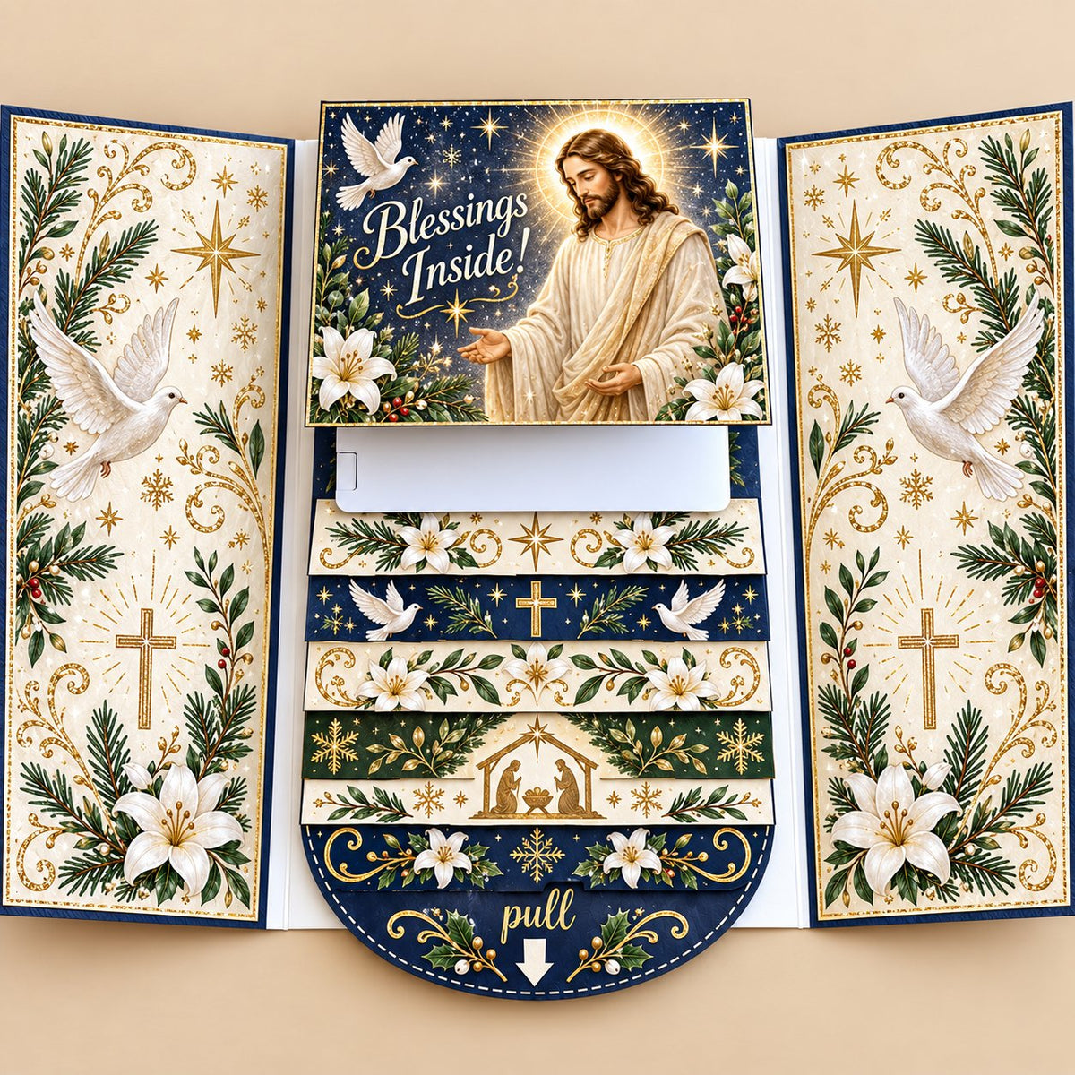 🎁Last Day 50% OFF  - 2026 New 🎅💳 Waterfall Christmas Gift Card Booklet