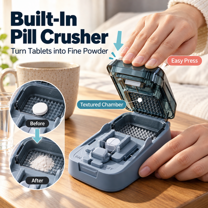 💊🔥 Limited-Time Deal – Multi-Function Pill Cutter & Crusher | Easy Split, Crush & Store!