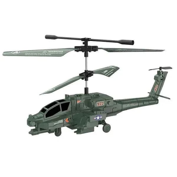 3.5 Channel Military RC Helicopters with LED Light, Altitude Hold, One Key Take Off/Landing