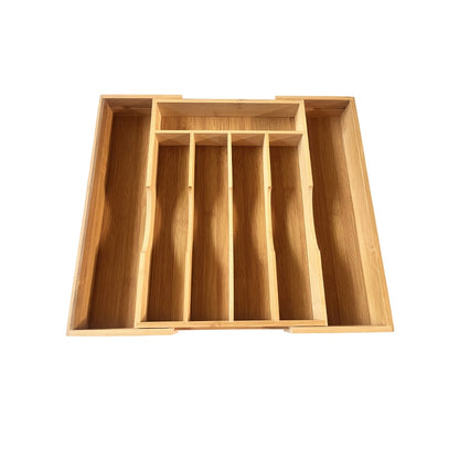🥢 Bamboo Extendable Kitchen Drawer Organizer