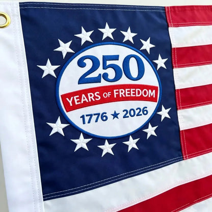49% OFF🔥250th Anniversary USA Commemorative Flag (3x5 Ft),Double-Sided Embroidered