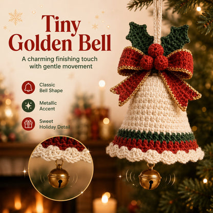 Crochet Christmas Bell Ornament