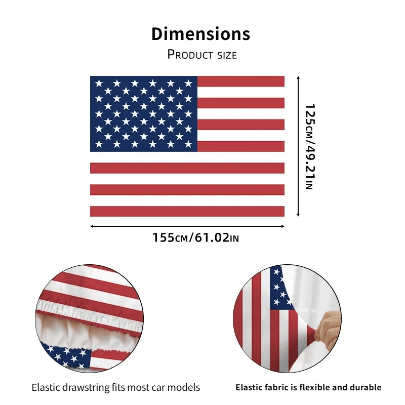 🎁🎉Only $29.9 This Week🌟🎉US Independence Day Car Hood Cover