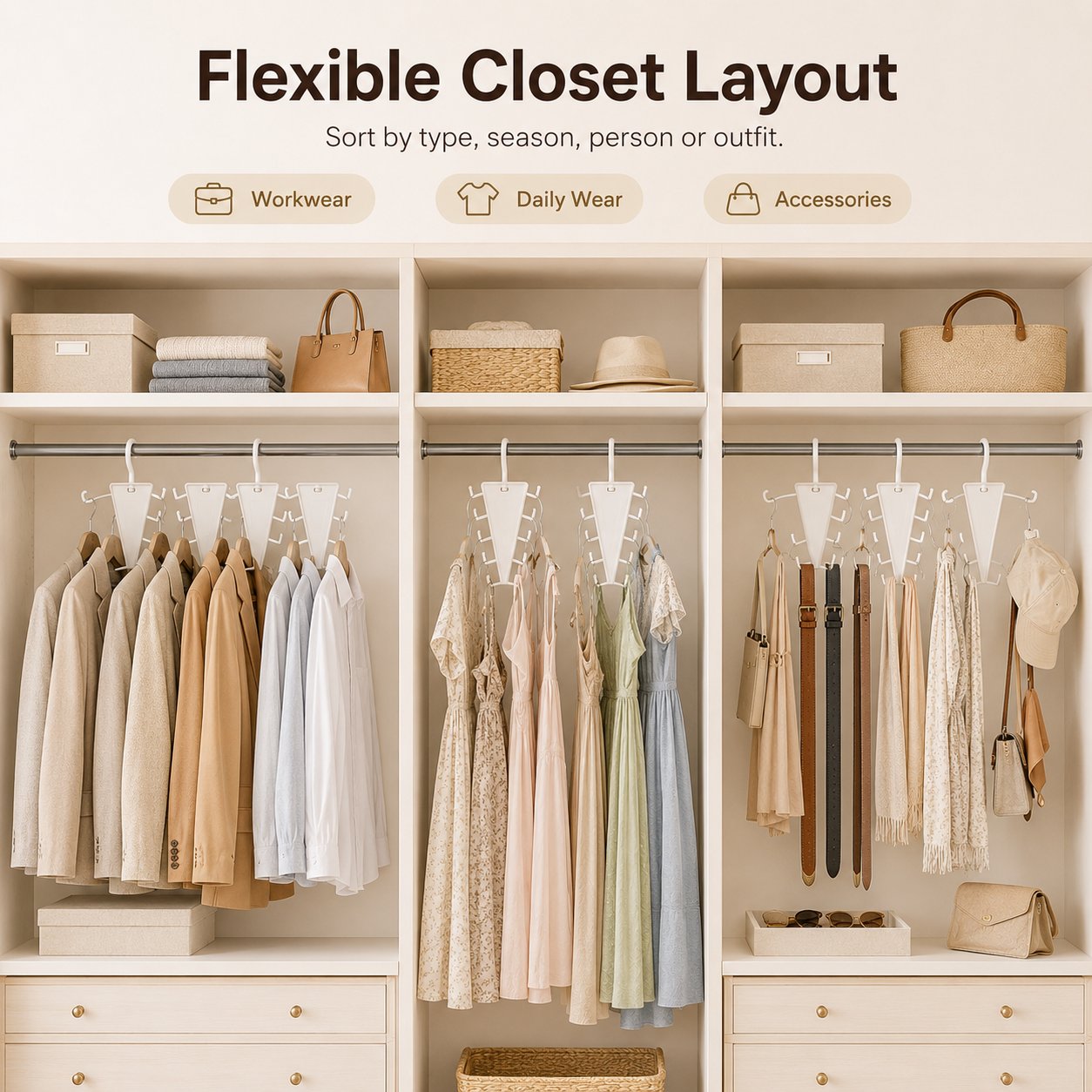 Multi-Layer Closet Hanger Organizer