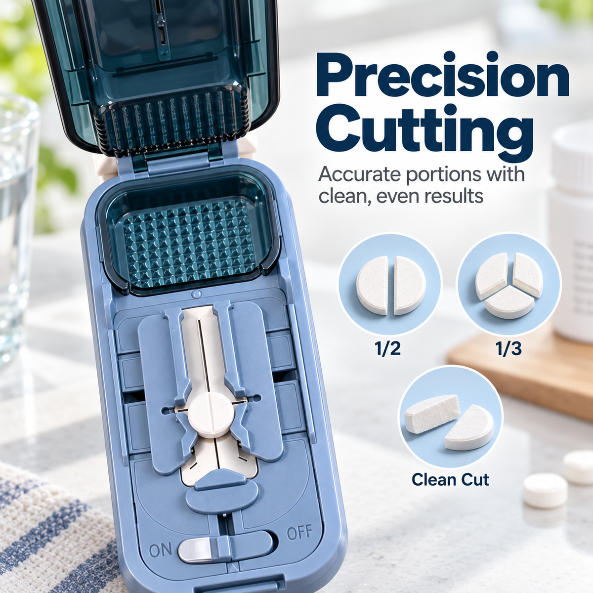 💊🔥 Limited-Time Deal – Multi-Function Pill Cutter & Crusher | Easy Split, Crush & Store!