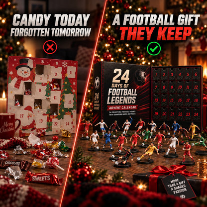 24 Days of Football Legends Advent Calendar | 24 Collectible Player Figures