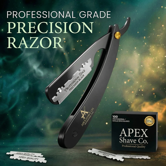 Professional Straight Razor for Men - Barber Edge Kit
