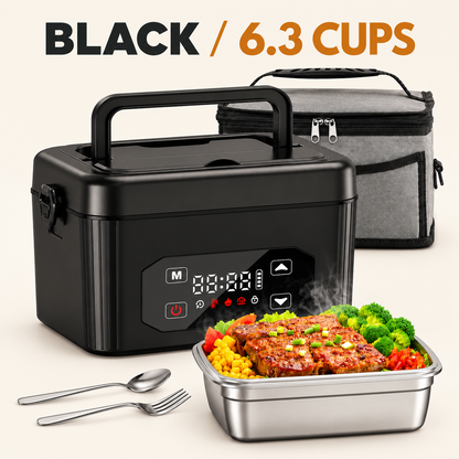 🍱 Cordless Self-Heating Lunch Box – Hot Meals on Your Schedule