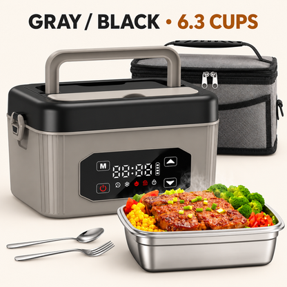 🍱 Cordless Self-Heating Lunch Box – Hot Meals on Your Schedule