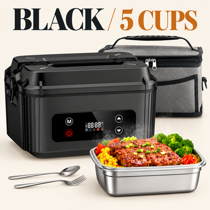 🍱 Cordless Self-Heating Lunch Box – Hot Meals on Your Schedule