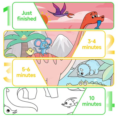🖼️Beginner-Friendly- 🎨Toddler Watercolor Coloring & Doodle Book - A Fun, Mess-Free Creative Activity