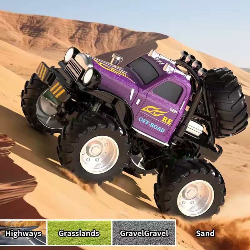 🎁Last Day Promotion 49% OFF-1:64 Mini JJRC Alloy Big Foot Off - Road Short Card RC Car