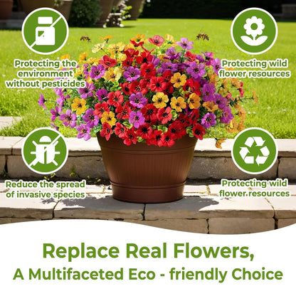 💐🌺UV Resistant Fade-Free Colourful Artificial Flower
