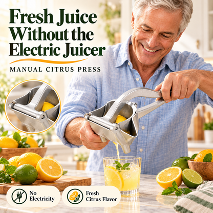 🍋 Manual Citrus Juicer Press – Handheld Multi-Fruit Squeezer for Fresh Juice, Cocktails & Drinks