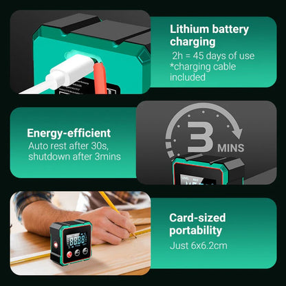 🎁🎁2025 Hot Sale 49% OFF💥Magnetic Digital Angle Finder with Electronic Laser