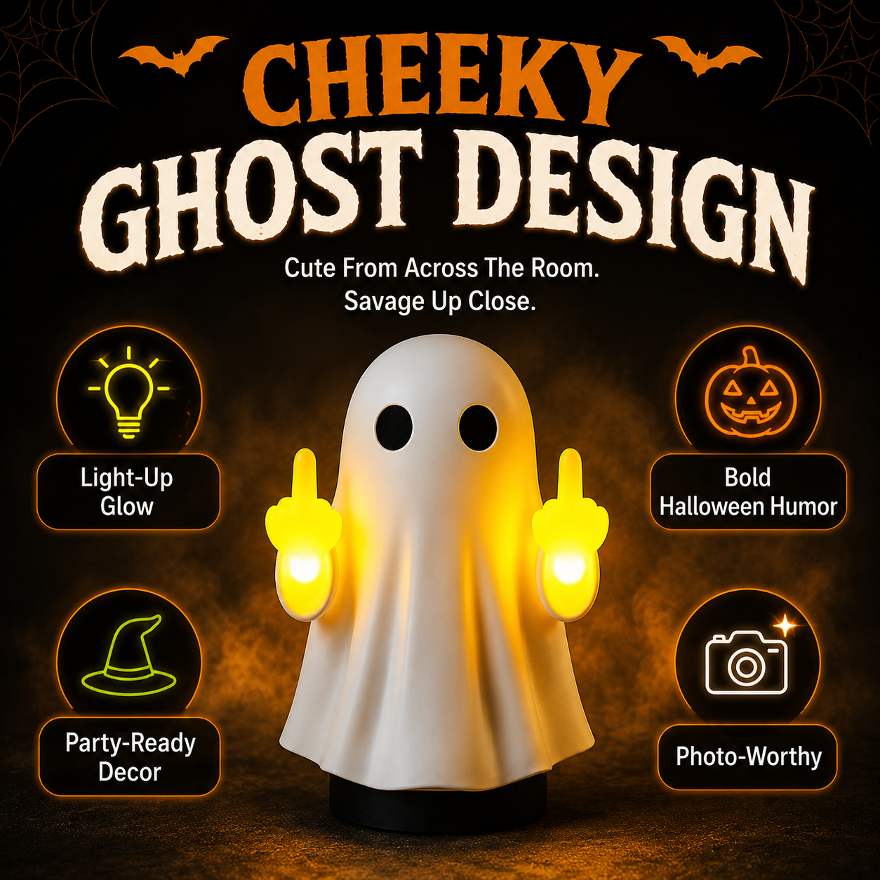 👻 Cheeky Ghost Halloween Light