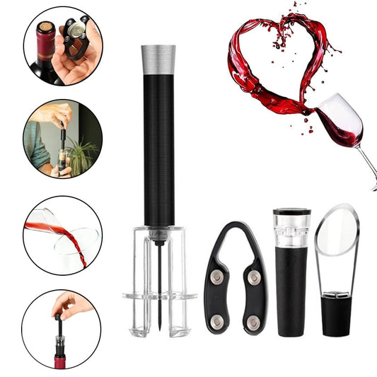 🔥Air Pump Cork Remover Wine Bottle Opener Set